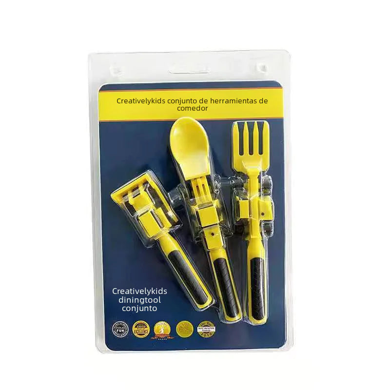 Kids Dinnerware Set with Truck and Excavator Plates