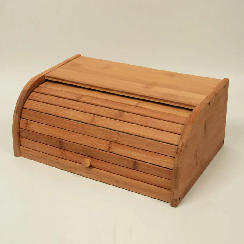 Bamboo Bread Box for Fresh Storage and Organization