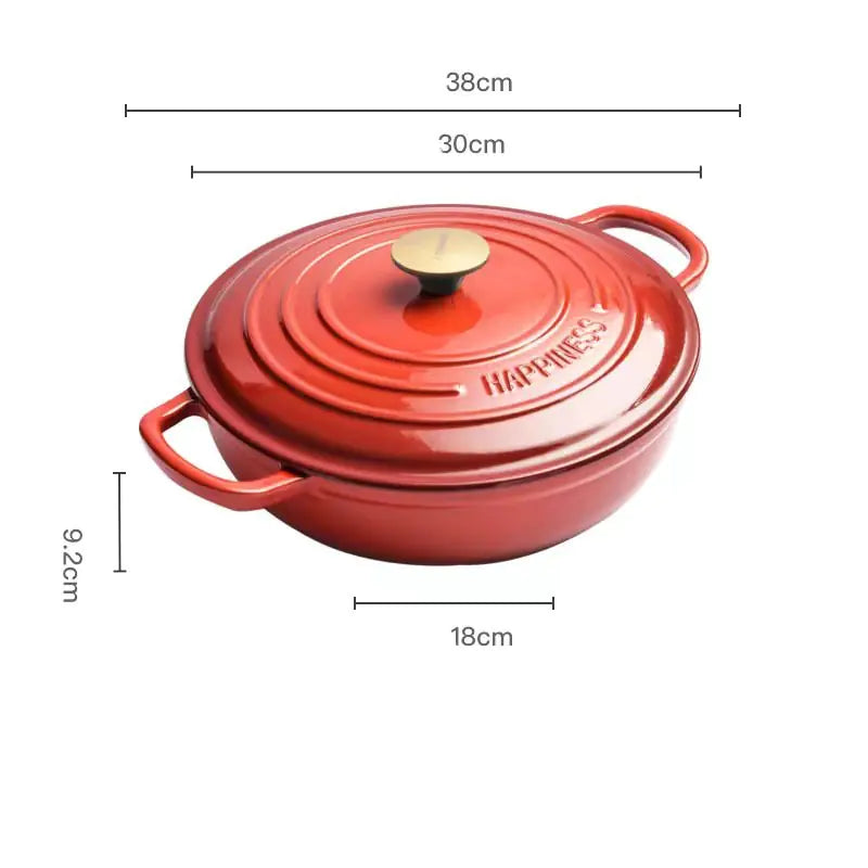 Multifunctional Cast Iron Non-Stick Soup Pot