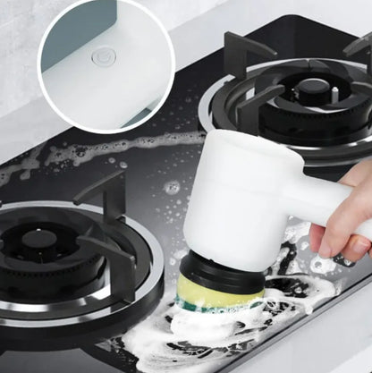 Rechargeable Handheld Electric Cleaning Brush – Powerful Scrubber for Kitchen, Bathroom & Home Cleaning