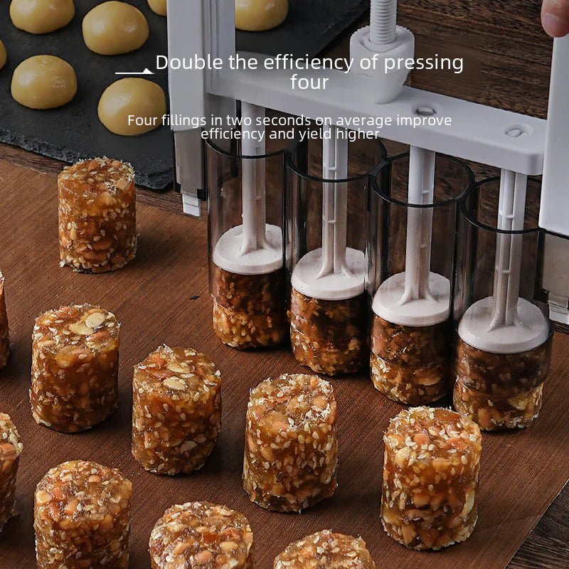 Mooncake Filling Dispenser and Dough Portioning Tool