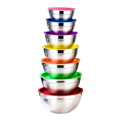 Stainless Steel Salad Bowl with Lid