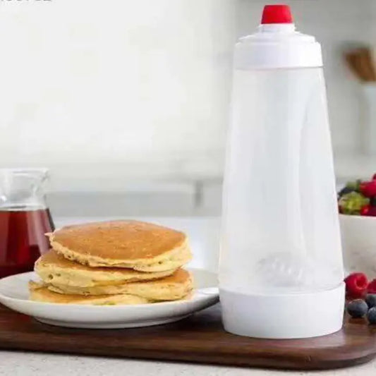 Hand Crank Batter Dispenser Bottle Pancake Muffin Baking Mixer