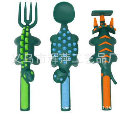 Kids Dinnerware Set with Truck and Excavator Plates