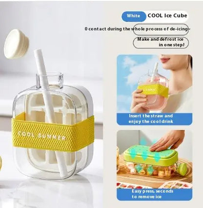 Instant Ice Maker & Cooling Cup with Straw