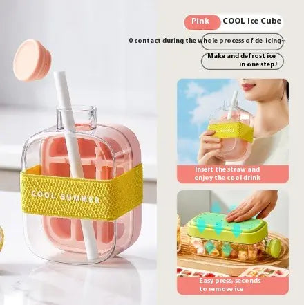 Instant Ice Maker & Cooling Cup with Straw