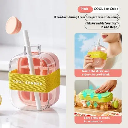 Instant Ice Maker & Cooling Cup with Straw