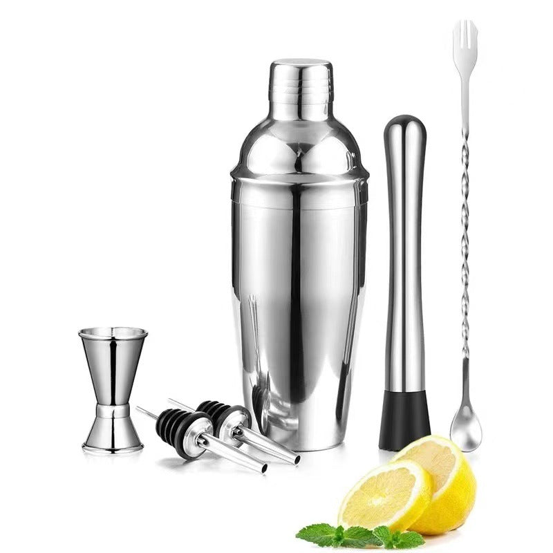 Stainless Steel Cocktail Shaker Set ? Three-Stage Mixing Cup with Multi-Size Options