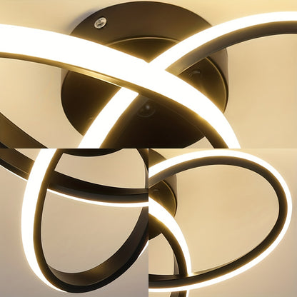 Modern LED Ceiling Light - 3000K/4000K/6000K, Perfect for Bedroom, Living Room, Kitchen & Balcony - Easy Install, Wide Voltage Range (AC85-265V)