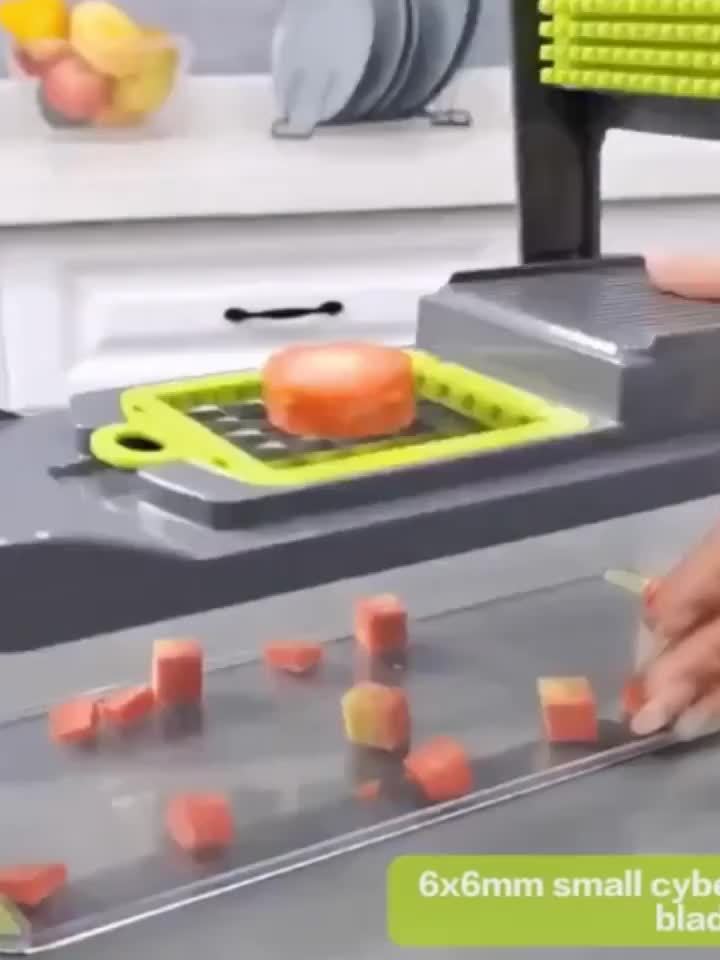 13-in-1 Multifunctional Vegetable Chopper Professional Onion Chopper with 8 Blades for Restaurant Kitchen