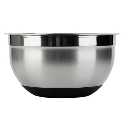 Stainless Steel Mixing Bowl Set ? Non-Slip Silicone Base with Lids & Graters