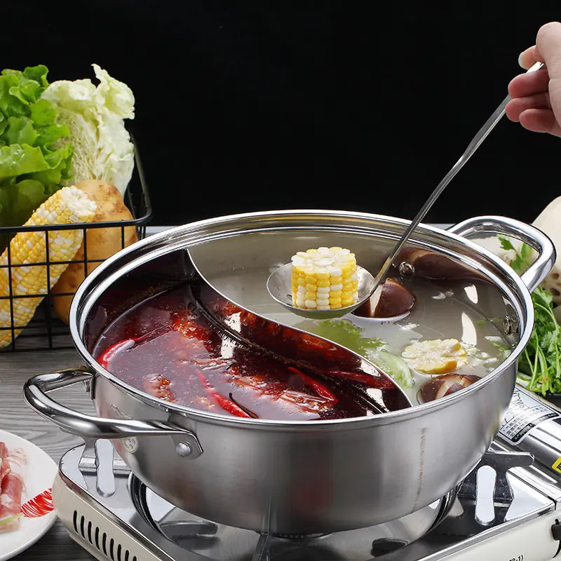 Stainless Steel Two-Flavor Hot Pot