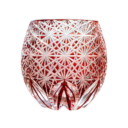 Japanese Hand Carved Crystal Glass