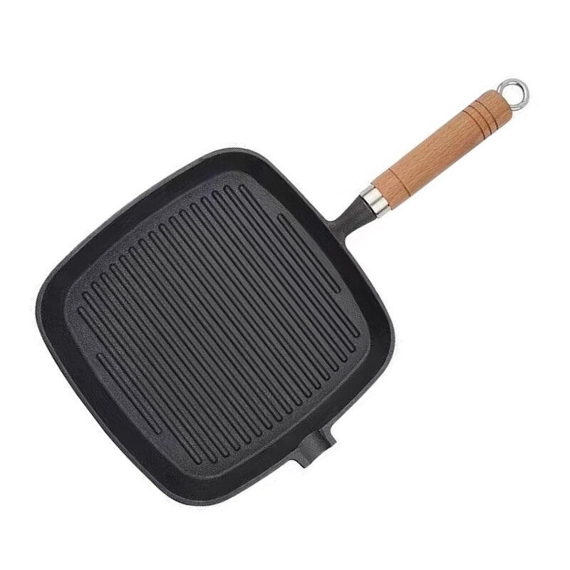 Nonstick Grill Pan – Induction Griddle Skillet with Pouring Lips for Steak & Cooking
