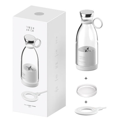 Portable Electric Juicer ? High-Speed 4-Blade USB Rechargeable Fruit & Vegetable Blender