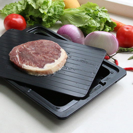 Aluminum Defrosting Tray ? Quick Thawing Board with Integrated Water Box