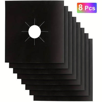 1/4/8pcs Premium Reusable Gas Range Stovetop, Burner Protector Pad Liner Cover, Extra Thick 0.15mm For Cleaning Kitchen Tools