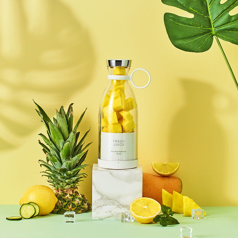 Portable Electric Juicer ? High-Speed 4-Blade USB Rechargeable Fruit & Vegetable Blender