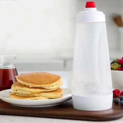 Hand Crank Batter Dispenser Bottle Pancake Muffin Baking Mixer