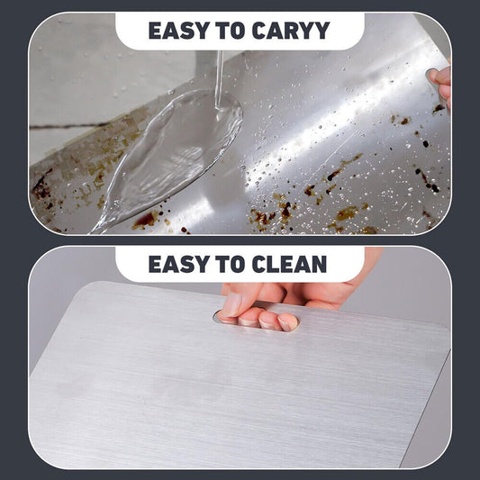 Double-Sided Titanium Cutting Board – Durable Kitchen & Camping Food Prep Board