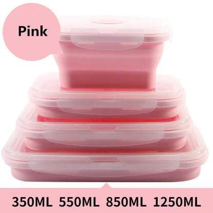 Square Silicone Folding Storage Box