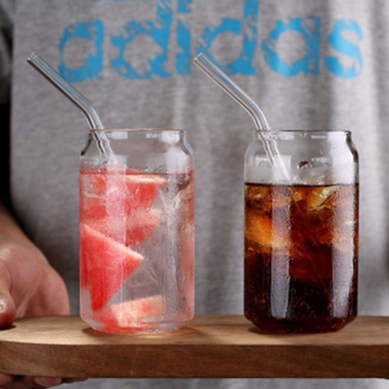 High Borosilicate Glass Cup ? Transparent Handcrafted Drinkware with Custom Logo Option