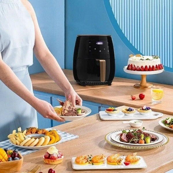 6L Digital Air Fryer – Large Capacity Oil-Free Cooker with Touch Screen & Multifunction Programs
