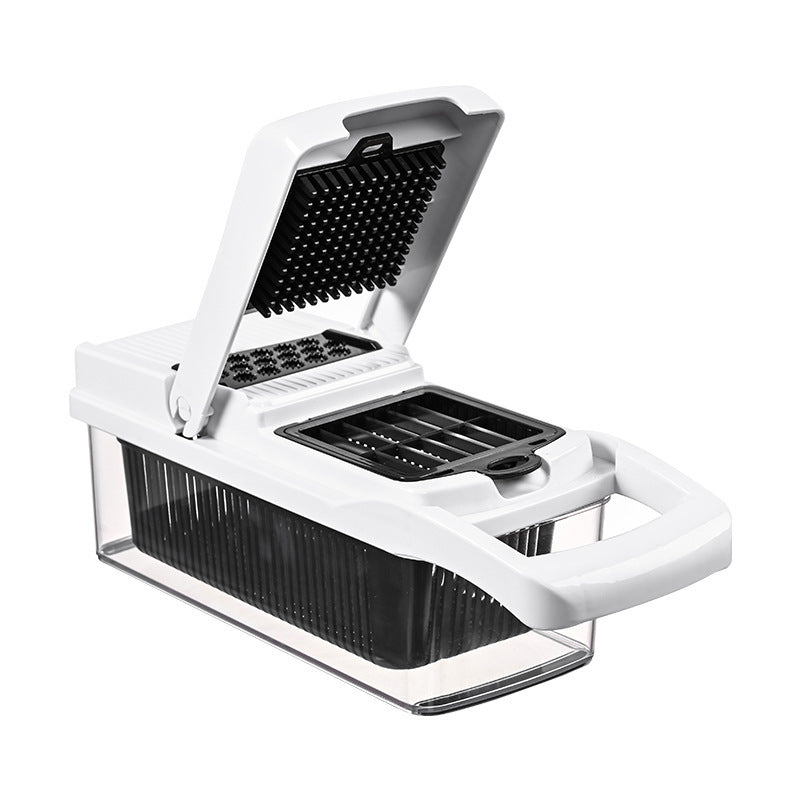 Multifunctional Vegetable & Fruit Cutter ? Stainless Steel Blades with Multiple Attachments