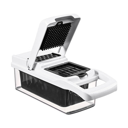 Multifunctional Vegetable & Fruit Cutter ? Stainless Steel Blades with Multiple Attachments