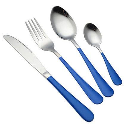 4-Piece Stainless Steel Cutlery Set ? Mirror Polished Knife, Fork & Spoon for Home & Restaurant