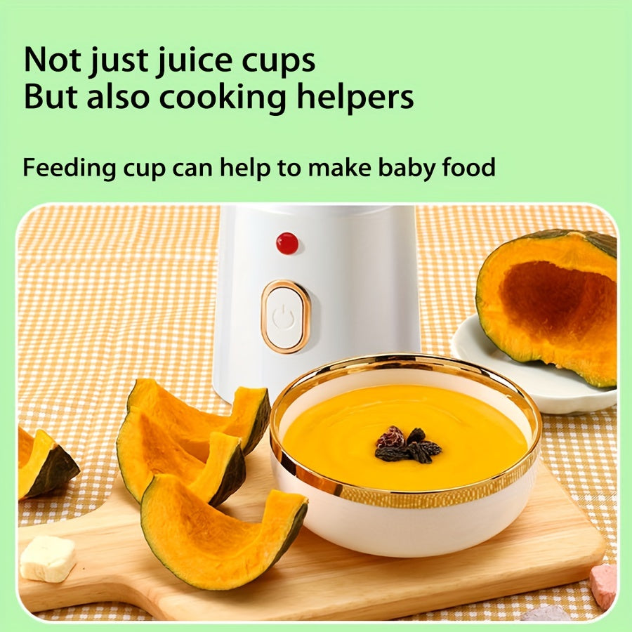 [1pc, Portable USB Mini Blender] Portable USB Rechargeable Mini Blender, 1pc of 450Ml Juicer Includes 2 Cups, Wireless And Easy to Carry, Comes with a Bonus Sports Cup Cover, Ideal Personal Size Blender for Smoothies And Shak