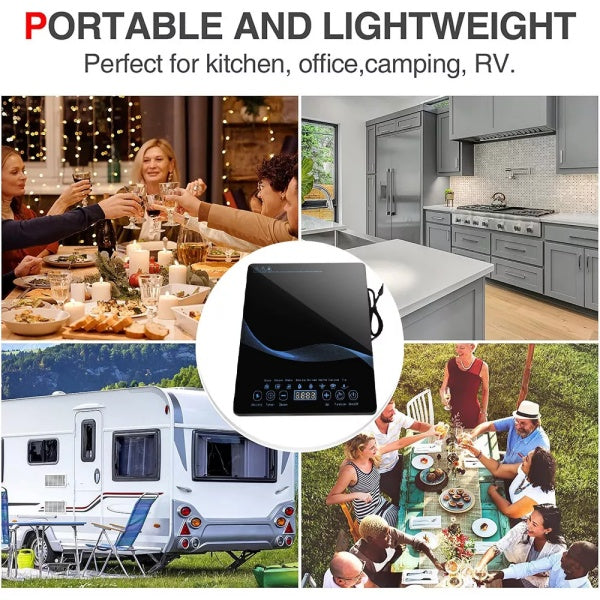 Compact Induction Cooker – High Power Portable Cooktop with Timer & Safety Lock