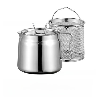 304 Stainless Steel Oil Container ? With Built-In Strainer for Cooking Oil Storage