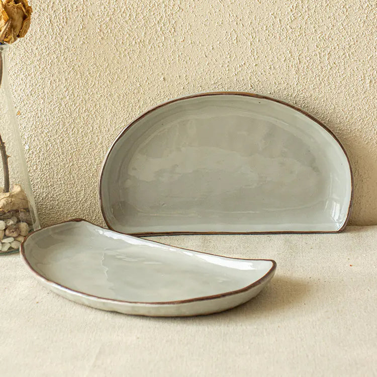 Minimalist Creative Ceramic Snack Platter – Modern Home Serving Tray