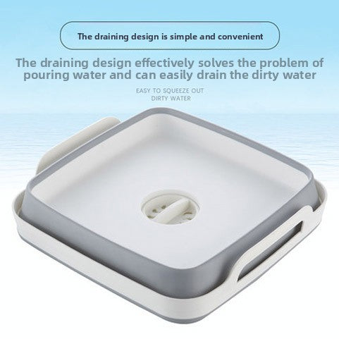 Foldable Kitchen Washing & Draining Basket ? Portable Fruit, Vegetable & Dish Colander