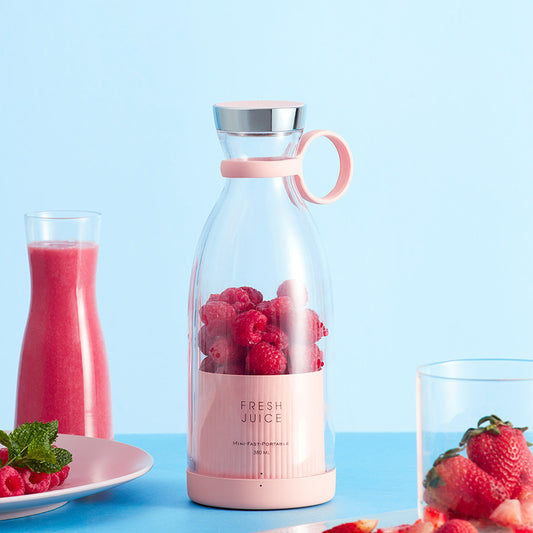 Portable Electric Juicer ? High-Speed 4-Blade USB Rechargeable Fruit & Vegetable Blender