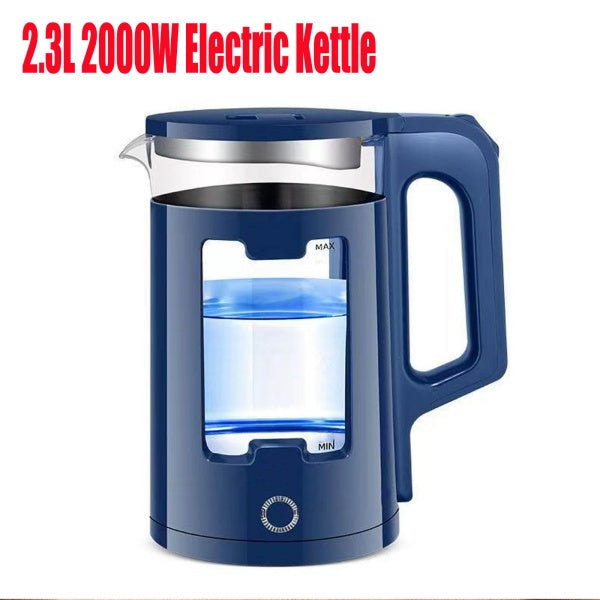2.3L Electric Glass Kettle – Fast Boil Water Boiler with LED Light Indicator
