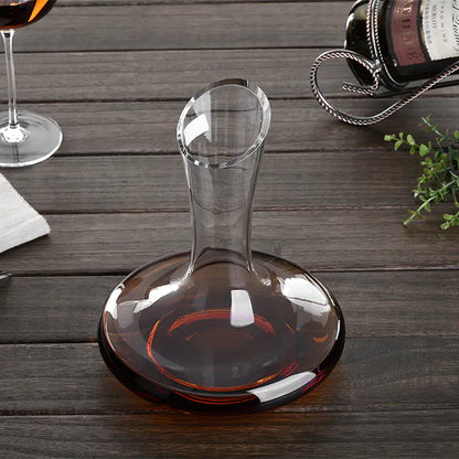 Handmade Crystal Red Wine Decanter 1000ML with Pourer