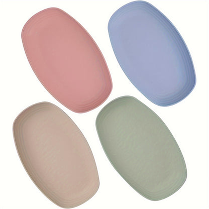 8pcs Sustainable Wheat Straw Plates, 11" Microwave Safe Lightweight Dinner & Lunch Plates for All Seasons - Perfect for Kitchen & Restaurant Use