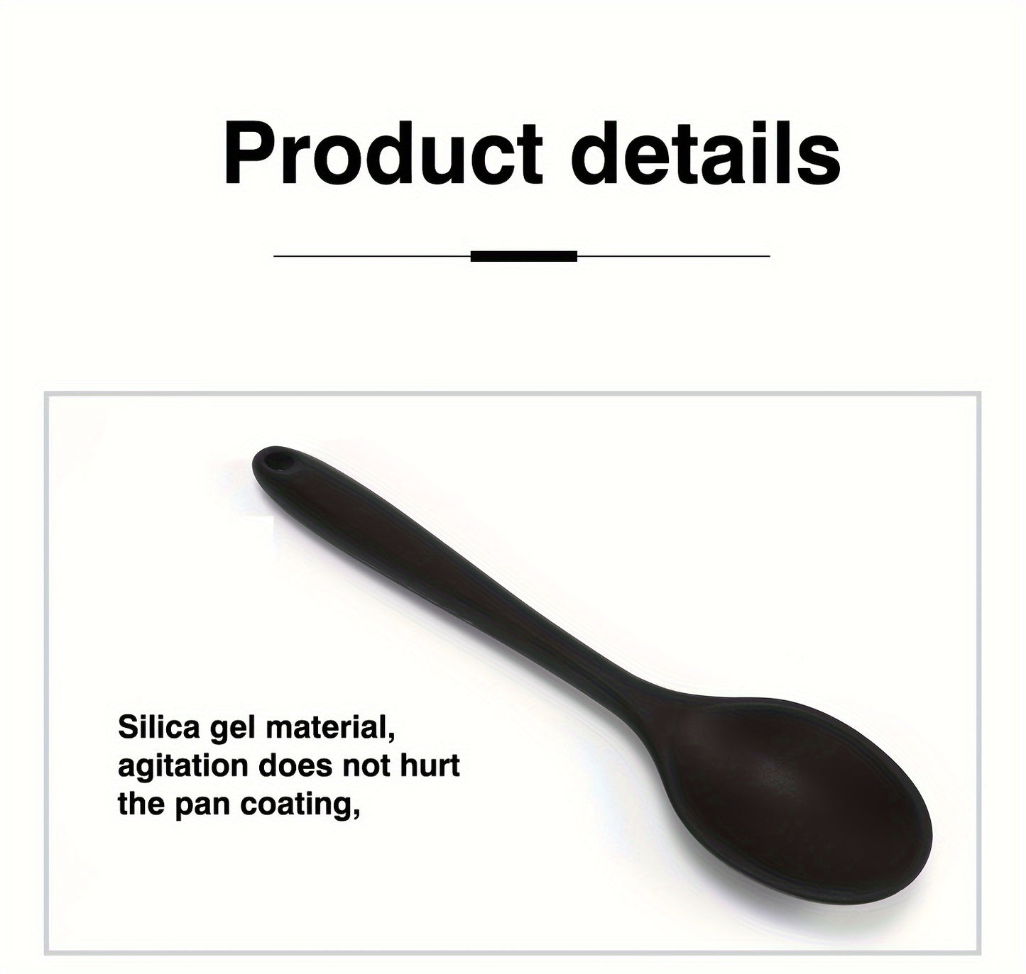 1pc Premium Silicone Spoon - Ladles for Cooking, Mixing, Serving, and Salad Preparation - Heat Resistant, Non-Stick, and Easy to Clean Kitchen Essential