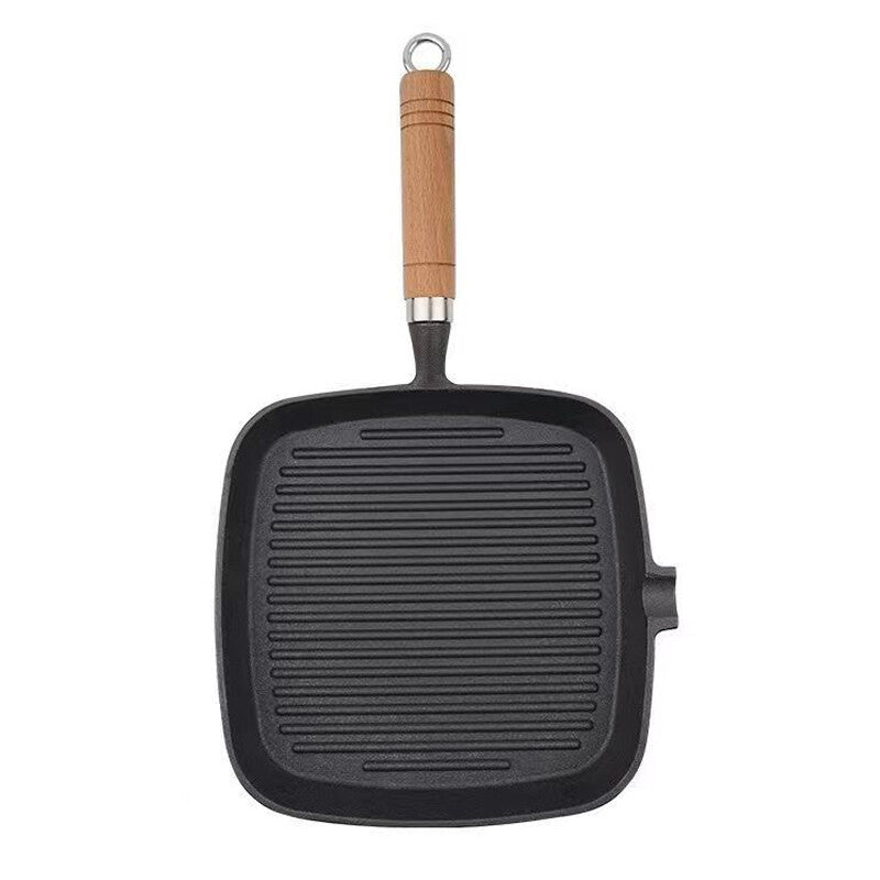 Nonstick Grill Pan – Induction Griddle Skillet with Pouring Lips for Steak & Cooking