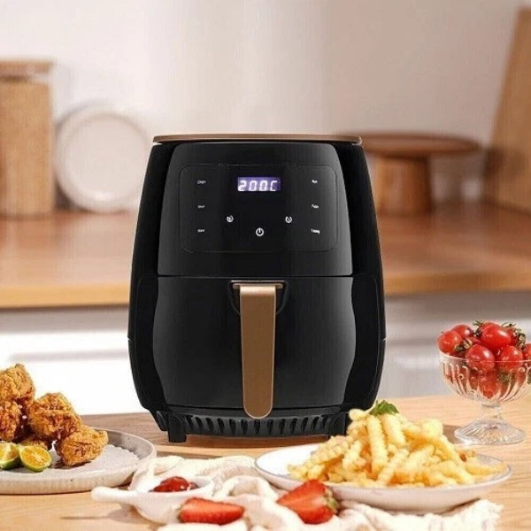 6L Digital Air Fryer – Large Capacity Oil-Free Cooker with Touch Screen & Multifunction Programs