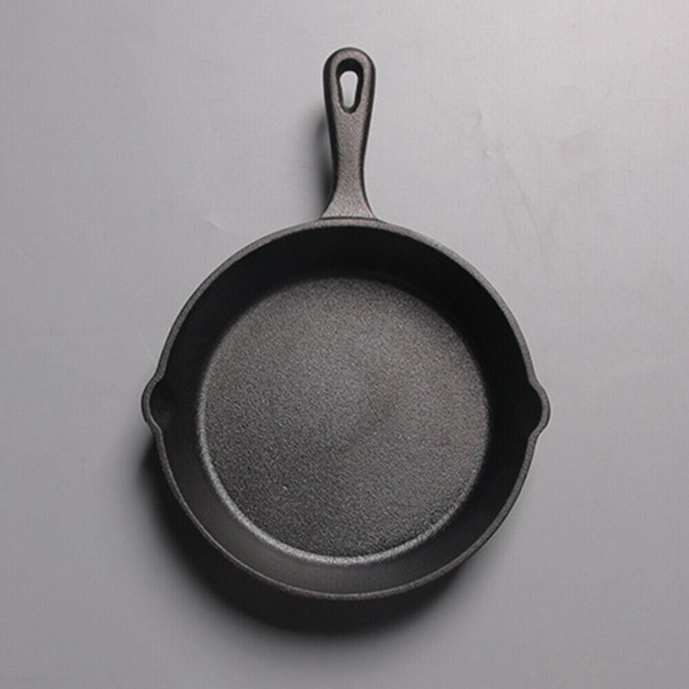 Set of 3 Cast Iron Nonstick Skillet & Griddle Cooking Pans (Pre-Seasoned)