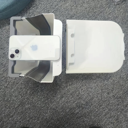 1pc Foldable Trash Can, Cabinet Hanging Garbage Can, Small And Convenient Countertop Rubbish Bin, Kitchen Bathroom Accessories, Home Storage And Cleaning Supplies
