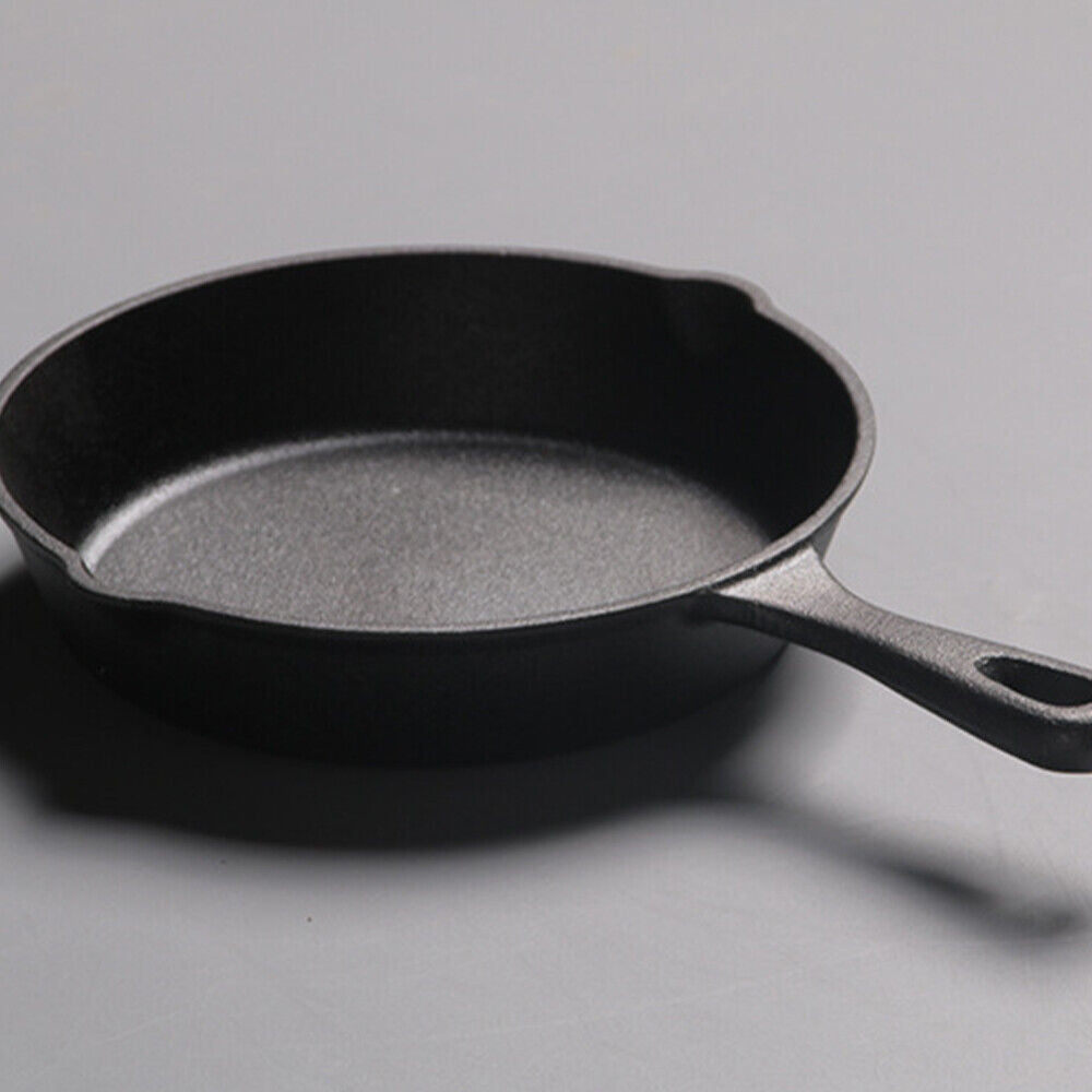 Set of 3 Cast Iron Nonstick Skillet & Griddle Cooking Pans (Pre-Seasoned)