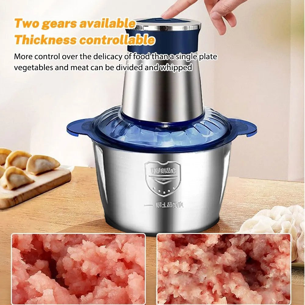 3L Electric Meat Grinder & Food Chopper – 300W Mincer, Mixer & Processor