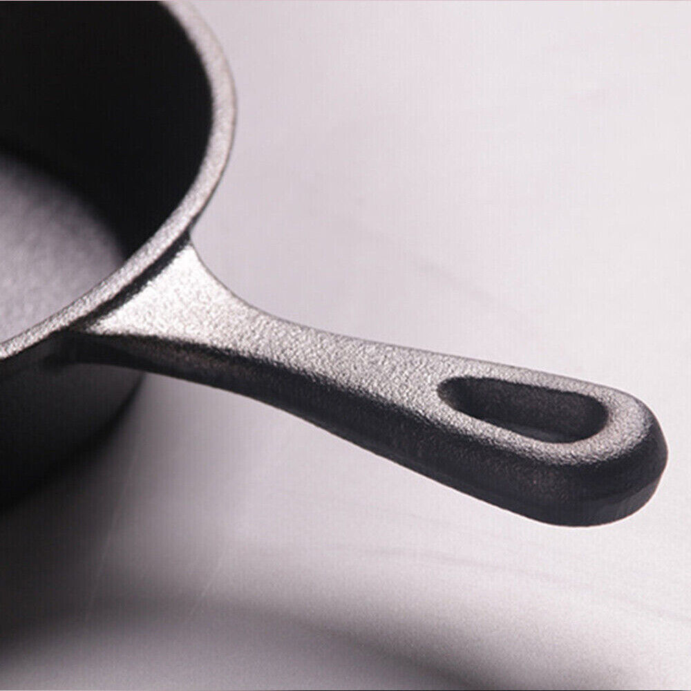 Set of 3 Cast Iron Nonstick Skillet & Griddle Cooking Pans (Pre-Seasoned)