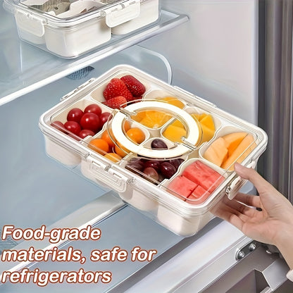 Leak-Proof Square Bento Lunch Box With 4/8 Compartments - Perfect For School, College, Picnics & Kitchen Organization