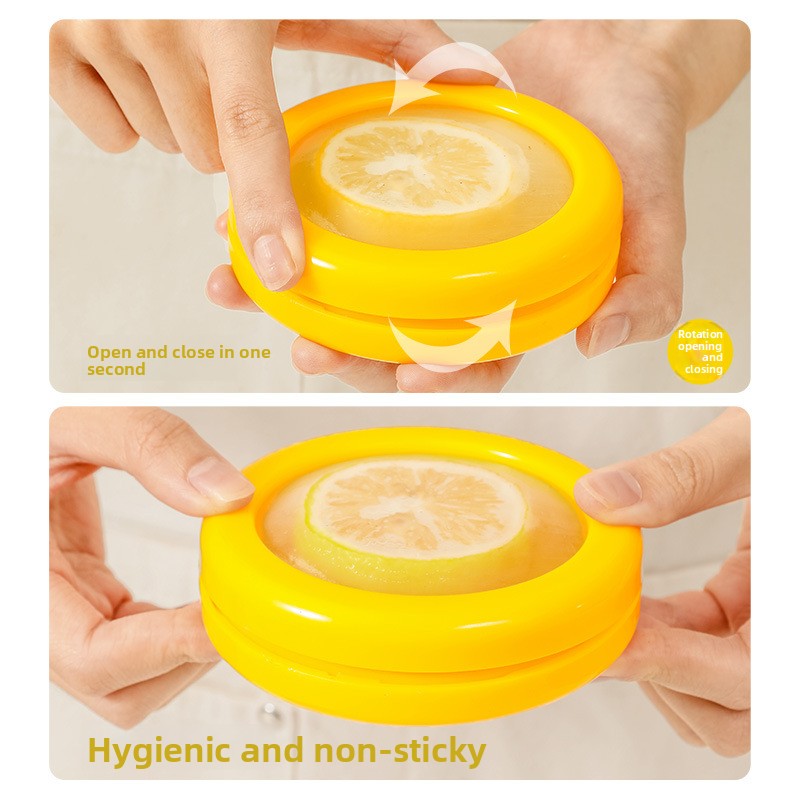 Transparent Fruit & Vegetable Storage Container ? Compact ABS & Silicone Food Saver