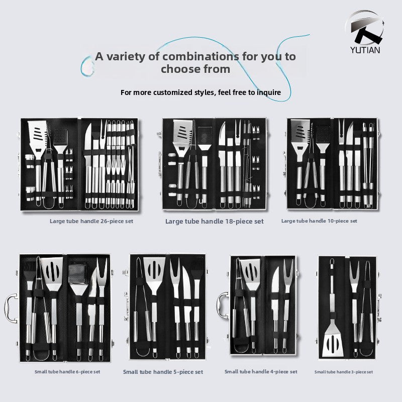 Stainless Steel Cutlery Set with Aluminum Case ? Portable Multi-Piece Outdoor & Camping Utensils